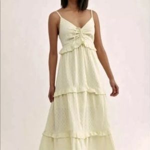 Free People Cream Maxi Dress
